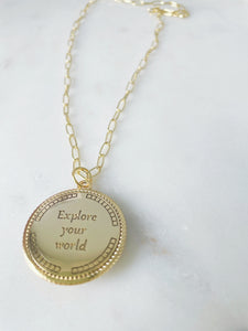 Explore your world Necklace